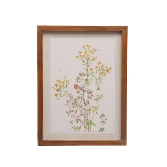 Yellow Flowers with Butterfly Floral Spring Wall Art by Ashland&#xAE;